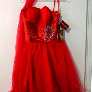 May Queen red cocktail dress